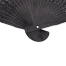 Butterfly Sakura Pattern Fan Wedding Gift Black R6C2