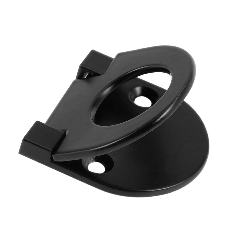 1-3/8-inch x 1-3/8-inch Door Drawer Handle Flush Ring Pull Zinc Alloy Black S8Z5