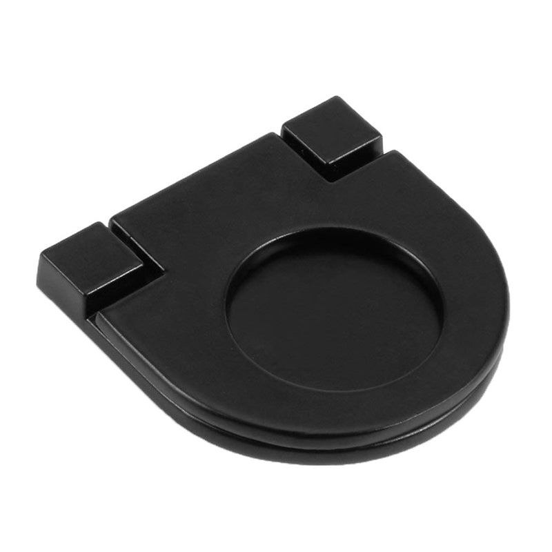 1-3/8-inch x 1-3/8-inch Door Drawer Handle Flush Ring Pull Zinc Alloy Black S8Z5