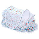 Summer Foldable Mosquito Tent Home Travel Cradle Bed for Baby Child-White