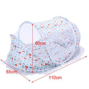Summer Foldable Mosquito Tent Home Travel Cradle Bed for Baby Child-White