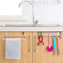 Automatic Folding Cupboard Rack with Hooks Kitchen Back Door Towel Drying H U6V6