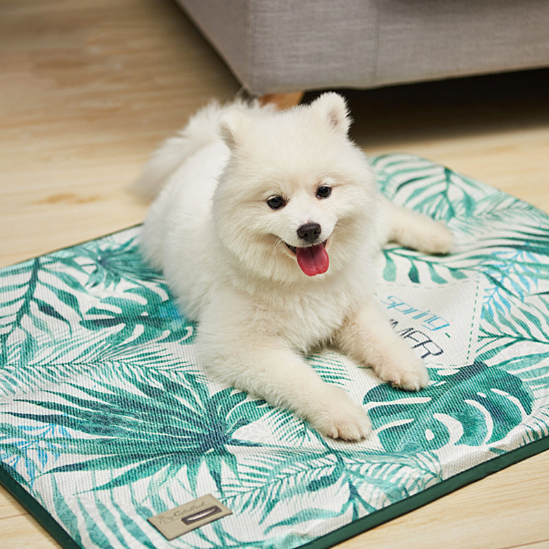 Dog Cooling Mat Pet Cat Chilly Breathable Non-Skid Summer Cool Bed Pad Cushion Pet Carpet