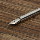 Retro Goose Feather Quill Pen Metal Nib Dip Writing Black Ink Set Collectable