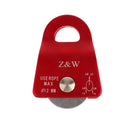 Aluminum Alloy 20 KN Universal Use Small Mobile Pulley For Climbing Rope 12mH1F5