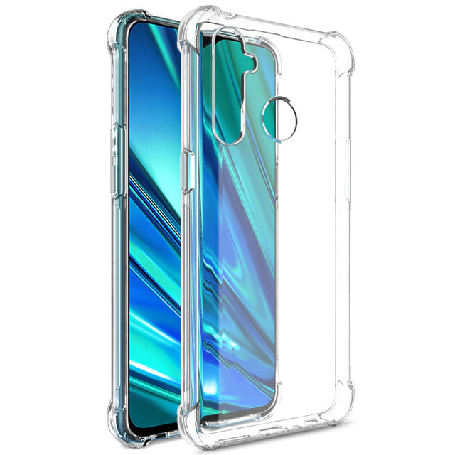Bakeey Realme 5 Pro Case Air Bag Bumper Shockproof Transparent Soft TPU Protective Case For Realme 5 Pro