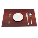 Placemats Set of 4 Crossweave Woven Vinyl Placemat for Kitchen Table Heat R C2V7