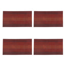 Placemats Set of 4 Crossweave Woven Vinyl Placemat for Kitchen Table Heat R C2V7