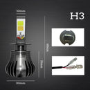 Dual Color 6000k White 3000K yellow H3 Car LED Fog Light for car truck suv