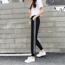 Summer Spring Casual Pants Sportswear Trousers Woman Haren Pants Double Str I4U2