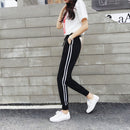 Summer Spring Casual Pants Sportswear Trousers Woman Haren Pants Double Str I4U2