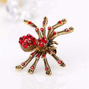 1PC Red New Women Jewelry Brooch Pin Alloy Spider Modeling Corsage Brooch E S8O5
