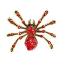 1PC Red New Women Jewelry Brooch Pin Alloy Spider Modeling Corsage Brooch E S8O5