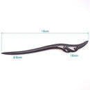 Natural wood kanzashi black base conjoined simple wooden single hair decora