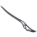 Natural wood kanzashi black base conjoined simple wooden single hair decora