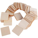 50 diy square decorative wood slices S4L1