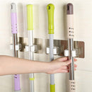 Wall tile sticking Mop Organizer Holder Rack Plastic wall mounted Brush swa Z9N4