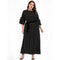 European and American style large size women's new long skirt round neck ru O8W8