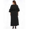European and American style large size women's new long skirt round neck ru O8W8