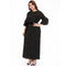 European and American style large size women's new long skirt round neck ru O8W8