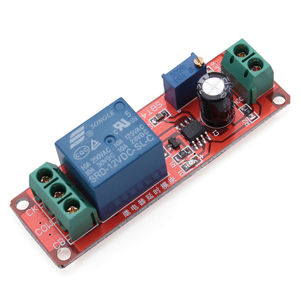 Delay Timer Switch Adjustable 0-10sec With NE555 Electrical Input 12V 10A 2000W AC220V Module