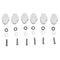 6 Pcs Chrome Metal Guitar Tuning Pegs keys Tuners Machine Heads replacement