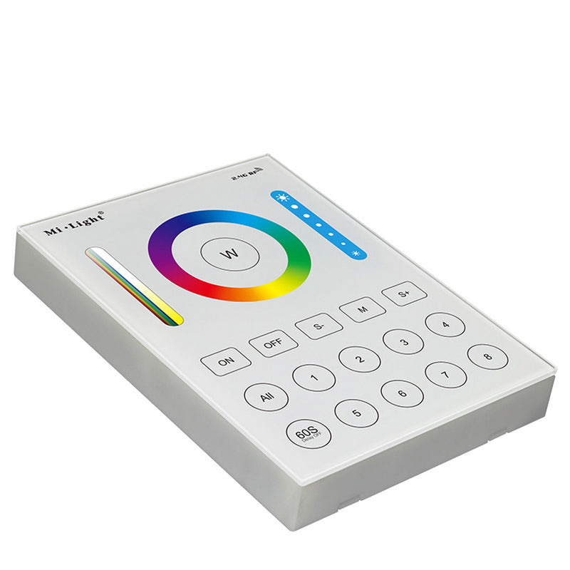 Milight B8 8-Zones Wall Mount Smart Panel LED Dimmer Controller Work With RGB+CCT Floodlight Bulb