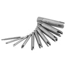 Drillpro 10Pcs Damaged Nut Bolt Remover Stud Extractor Set Broken Screw Removal Kit Screw Extractor