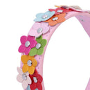 Soft Pu Leather Dog Collar Flower Padded(Pink, M) L7F9