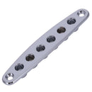 1 Pcs Electric Guitar Bridge String Thru Body Ferrules Bushing Plate - Silv T9L1