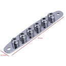 1 Pcs Electric Guitar Bridge String Thru Body Ferrules Bushing Plate - Silv T9L1