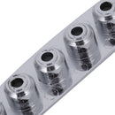 1 Pcs Electric Guitar Bridge String Thru Body Ferrules Bushing Plate - Silv T9L1