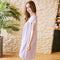 Spring Ladies Silk Pajamas Dress Casual Sexy Short Sleeve Pigiama Home Wome U5N3