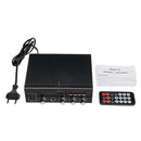 Kinter T1 2X25W Digital bluetooth Stereo Amplifier Support TF FM USB Microphone EU 12V/220V