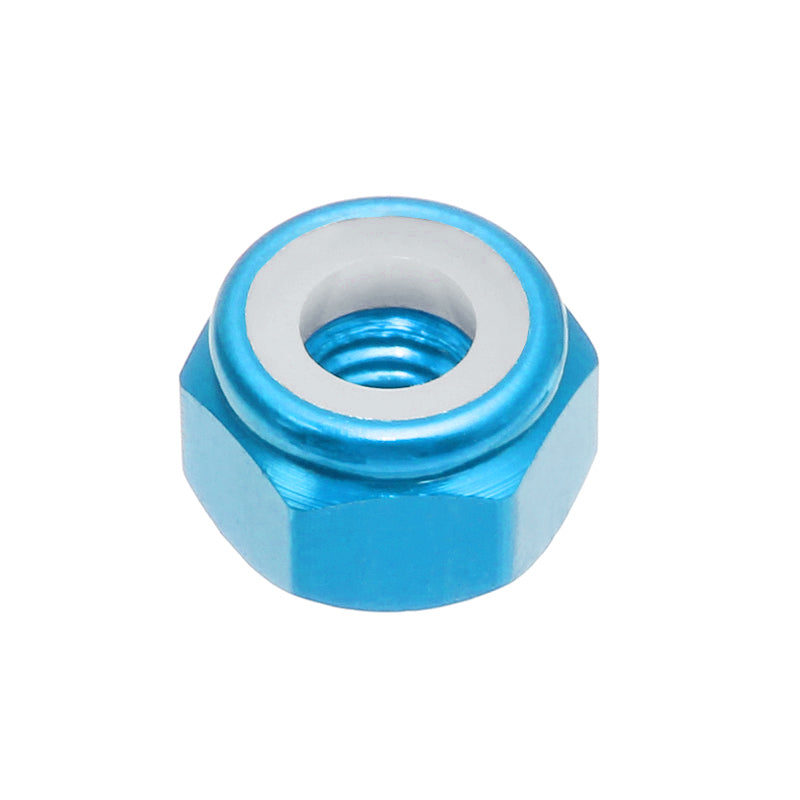 Suleve M3AN1 10Pcs M3 Nut Self-locking Nylon Lock Hex Nut Aluminum Alloy Multicolor