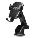 Universal 10W Qi Wireless Fast Charge Gravity Auto Lock Suction Car Holder for iPhone Mobile Phone