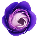 Lovely 24 Pcs Red Scented Bath Soap Rose Petal in Heart Box (Purple) A7O3