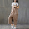Women Solid Plus Size Spaghetti Straps Jumpsuit Ladies Casual Loose V Neck  O1U7