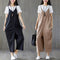 Women Solid Plus Size Spaghetti Straps Jumpsuit Ladies Casual Loose V Neck  O1U7