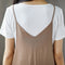 Women Solid Plus Size Spaghetti Straps Jumpsuit Ladies Casual Loose V Neck  O1U7