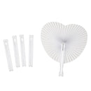 48 pcs Fan White Paper Deco Decoration Wedding Party Gift for the Guests An U6A9