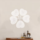 48 pcs Fan White Paper Deco Decoration Wedding Party Gift for the Guests An U6A9