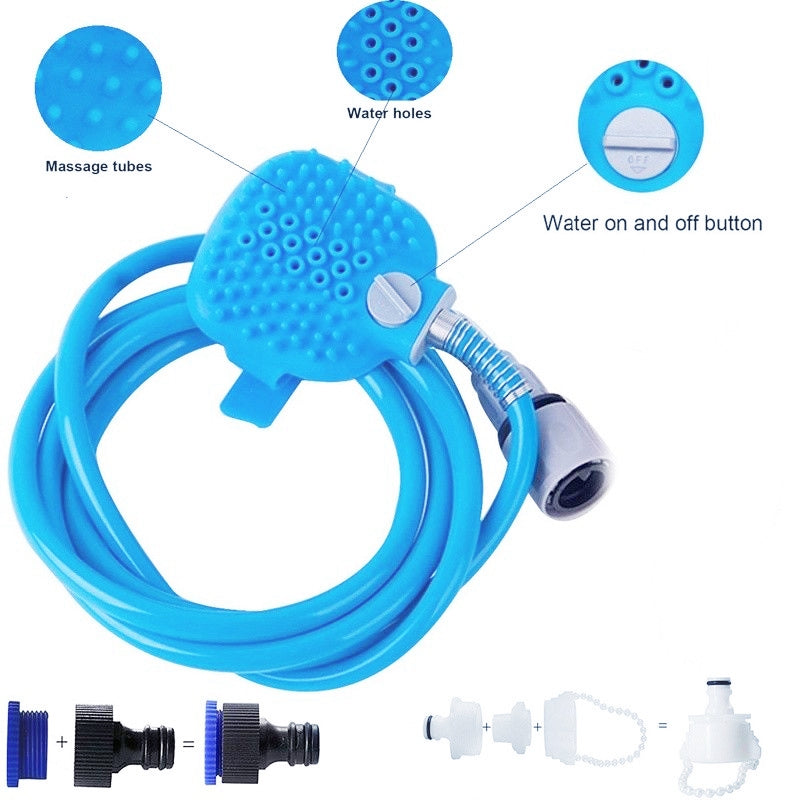 New Pet Bathing Tool Comfortable Massager Shower Tool C3Y9