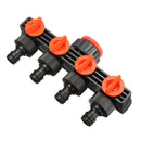 Hot Garden Tools Water Pipe Fittings 4-way Water Separators Irrigation Supp