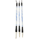 3Pcs Brush Pen Blue And White Picture Chinese Japanese Calligraphy