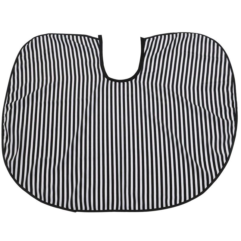 Hair Cutting/Barbers Cape - Adjustable Black and White Stripe Hairdressing  W4F5