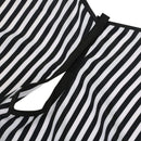 Hair Cutting/Barbers Cape - Adjustable Black and White Stripe Hairdressing  W4F5