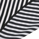 Hair Cutting/Barbers Cape - Adjustable Black and White Stripe Hairdressing  W4F5