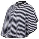 Hair Cutting/Barbers Cape - Adjustable Black and White Stripe Hairdressing  W4F5