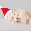 Christmas Cute Set Cat Puppy Red Hat With Muffler Fashion Gift M I5O2